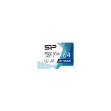 Silicon Power memory card Superior Pro Micro SDXC 64GB UHS-I U3 V30 +adapter SP064GBSTXDU3V20AB