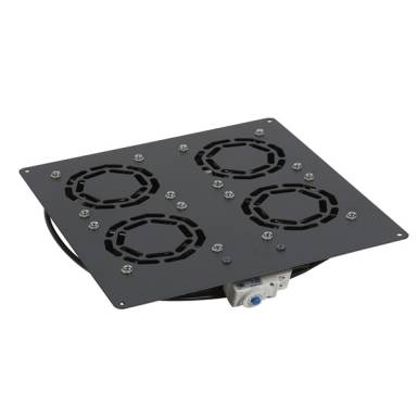Legrand Rackszekr&eacute;ny ventil&aacute;tor 19" -  4 ventil&aacute;tor, termoszt&aacute;t, 320m2 /&oacute;ra, Fekete (Linkeo &aacute;ll&oacute; rac