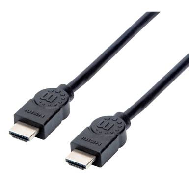 Manhattan Kábel - HDMI to HDMI ( 4K@30Hz, 3D, Shielded, 1.5m, Fekete) Manhattan Kábel - HDMI to HDMI ( 4K@30Hz, 3D, Shielded, 1.5m, Fekete)