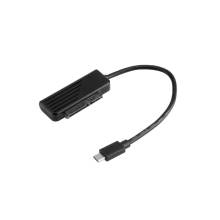 Akasa USB3.1 Type-C k&aacute;bel 2,5" SATA SSD &Eacute;S HDD adapter - 20cm - AK-AU3-06BK AK-AU3-06BK
