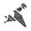 Playseat® Váltó tartó konzol - GearShiftHolder Pro (Méret: 49x15,5x16 cm, fém)