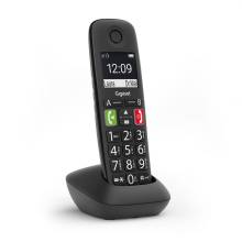 GIGASET ECO DECT Telefon E290HX fekete, b&aacute;zis&aacute;llom&aacute;s n&eacute;lk&uuml;l S30852-H2961-R101