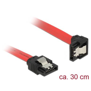 DELOCK SATA egyenes > lefelé néző SATA 30 cm, piros, fém (83978) 83978 DELOCK SATA egyenes > lefelé néző SATA 30 cm, piros, fém (83978) 83978