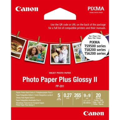 Canon 9x9 PP201 20ív 265g fényes fotópapír 2311B070AA