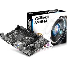 ASROCK AM1B-M AM1,AMD,2xDDR3,Max:1600MHz,Max:16GB,VGA,1xPCIE16,1xPCIE1,2xSATA3,4xUSB,2xUSB3,5.1,Gigabit,PS2:1,Micro-ATX ASROCK AM1B-M AM1,AMD,2xDDR3,Max:1600MHz,Max:16GB,VGA,1xPCIE16,1xPCIE1,2xSATA3,4xUSB,2xUSB3,5.1,Gigabit,PS2:1,Micro-ATX