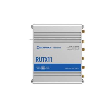 TELTONIKA RUTX11 LTE Cat6 ROUTER, DUAL SIM, 4x GbE, Industrial Box, WiFi, BLE RUTX11000000 TELTONIKA RUTX11 LTE Cat6 ROUTER, DUAL SIM, 4x GbE, Industrial Box, WiFi, BLE RUTX11000000