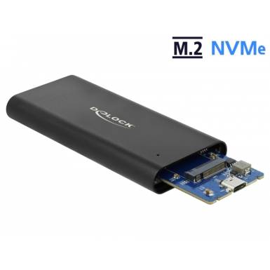 DELOCK Külső Ház M.2 NVMe PCIe SSD USB 3.1 Gen 2 Type-C female 42614 DELOCK Külső Ház M.2 NVMe PCIe SSD USB 3.1 Gen 2 Type-C female 42614