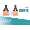 Digitus Premium CAT 6 UTP patch kábel, hossza: 3,0 m, fekete DK-1612-030/BL