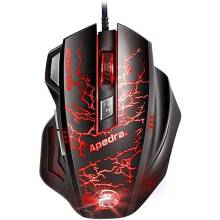 APEDRA Vezet&eacute;kes eg&eacute;r optikai, gaming A7, 3200dpi, USB, Fekete APEDRA A7 6920919256081