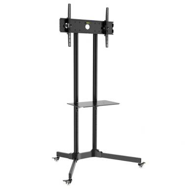 TECHLY G&ouml;rgethető TV padl&oacute; &aacute;llv&aacute;ny, f&eacute;kezhető kerekekkel, 30-65" maxim&aacute;lis kijelző m&eacute;ret, maxim&aacute;lisan 60kg. teherb&iacute;r&aacute;s, ICA-TR6