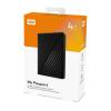Külső lemez WD My Passport, 2.5'', 4TB, USB 3.2, fekete WDBPKJ0040BBK-WESN