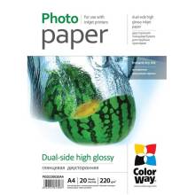 COLORWAY Hi Glos Dual Ph pap A4 220g20db PGD220020A4 PGD220020A4