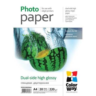 COLORWAY Hi Glos Dual Ph pap A4 220g20db PGD220020A4 PGD220020A4 COLORWAY Hi Glos Dual Ph pap A4 220g20db PGD220020A4 PGD220020A4