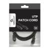 Gembird Cablexpert UTP CAT5e patch kábel 1m fekete /PP12-1M/BK/