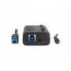 Natec Hub USB 3.0 Mantis2, 4-ports on/off with AC Adapter, Black NHU-1557