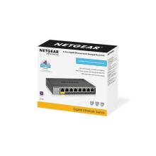 Netgear ProSafe Smart 8-Port Gigabit Switch Metal 1xPoE PD (GS108T v3) GS108T-300PES