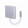 Gembird adapter USB type-C multi-adapter (USB type C, USB 3.0, HDMI) A-CM-HDMIF-02-SV