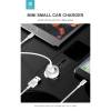 Devia Devia Smart Dual USB szivargyújtós töltő adapter - Devia Smart Series Car Charger - 5V/3,1A - white ST330810