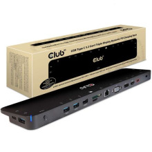 CLUB3D SenseVision USB Type C Triple MST Charging Dock CSV-1562