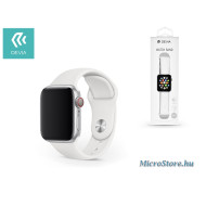 Devia Apple Watch lyukacsos sport szíj - Devia Deluxe Series Sport Band - 42/44 mm - white ST324956