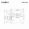 Nedis VLMFS LCD TV Fali tartókonzol 13"-27" TVWM1010BK