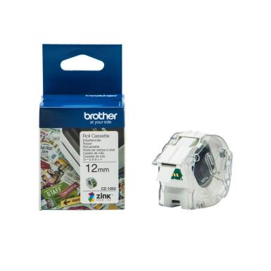 Brother CZ-1002 színes folytonos szalagtekercs (12mm) White 5m CZ1002 Brother CZ-1002 színes folytonos szalagtekercs (12mm) White 5m CZ1002