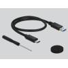 DELOCK K&uuml;lső H&aacute;z 2.5" USB 3.1 Gen 2 / SATA, fekete 42610