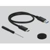 DELOCK Külső Ház 2.5" USB 3.1 Gen 2 / SATA, alumínium 42611