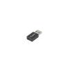 LANBERG AD-UC-UA-01 Lanberg Adapter USB TYPE-C(F)-AM 3.1 Black AD-UC-UA-01