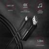 AXAGON RVC-DPC USB-C > DisplayPort cable 1,8m Black RVC-DPC
