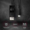 AXAGON RVC-DPC USB-C > DisplayPort cable 1,8m Black RVC-DPC