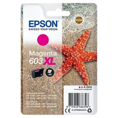 EPSON C13T03A34010 Ink Epson C13T03A34010 Magenta 603XL 4,0 ml C13T03A34010 EPSON C13T03A34010 Ink Epson C13T03A34010 Magenta 603XL 4,0 ml C13T03A34010