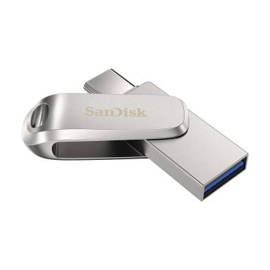 Sandisk 128GB Dual Drive Luxe USB3.1 Type-C Silver 186464 Sandisk 128GB Dual Drive Luxe USB3.1 Type-C Silver 186464