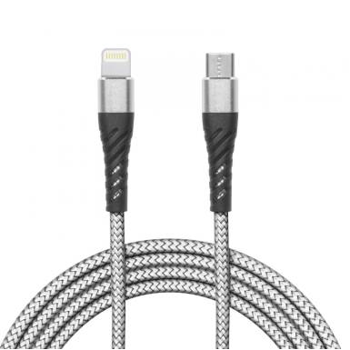Delight Adatkábel - iPhone Lightning - Type-C 1m ezüst 55434-1 Delight Adatkábel - iPhone Lightning - Type-C 1m ezüst 55434-1