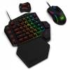 Redragon K585 One-handed RGB Gaming Keyboard Blue Switch and M721-Pro Mouse Combo with GA200 Converter for Xbox One/PS4/Switch/PS3/PC Black K585RGB-BB