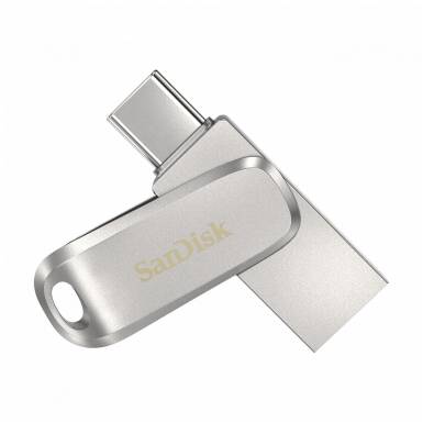 Sandisk 256GB Ultra Dual Drive Luxe USB Type-C Flash Drive Silver SDDDC4-256G-A46/186465