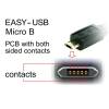 DeLock EASY-USB 2.0 Type-A male > EASY-USB 2.0 Type Micro-B male angled left/right 1m cable Black 83846