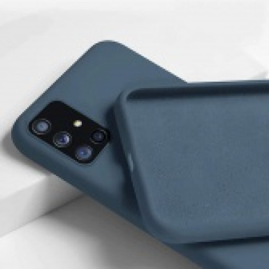 Premium szilikon tok, Huawei P40 Lite, Kék CEL-PREMSIL-P40L-BL