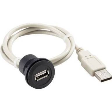 Beépíthető USB 2.0 hüvely, A típus Alj, beépíthető RRJ_USB_150CM Schlegel Tartalom: 1 db Beépíthető USB 2.0 hüvely, A típus Alj, beépíthető RRJ_USB_150CM Schlegel Tartalom: 1 db