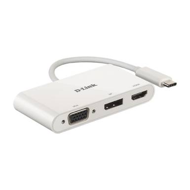 D-Link 3-in-1 USB-C to HDMI/VGA/DisplayPort Adapter DUB-V310 D-Link 3-in-1 USB-C to HDMI/VGA/DisplayPort Adapter DUB-V310