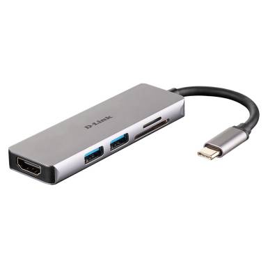 D-Link 5-in-1 USB-C Hub with HDMI and SD/microSD Card Reader DUB-M530 D-Link 5-in-1 USB-C Hub with HDMI and SD/microSD Card Reader DUB-M530