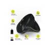 Port Connect Egér ergonomic, újratölthető 900706