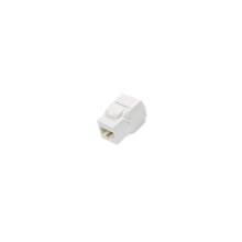 NIKOMAX Keystone bet&eacute;t UTP, CAT6, RJ45/8P8C, T568A/B, 180&deg;-os, szigetelt, f&eacute;m NMC-KJUE2-ET-WT
