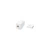 NIKOMAX Keystone betét UTP, CAT6, RJ45/8P8C, T568A/B, 180°-os, szigetelt, fém NMC-KJUE2-ET-WT