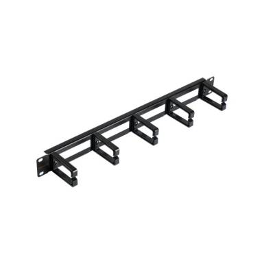 NIKOMAX Gyűrűspanel, 1U, 53 mm gyűrűm&eacute;lys&eacute;ggel, fekete 2 db NMC-OP530H-1U-BK-2