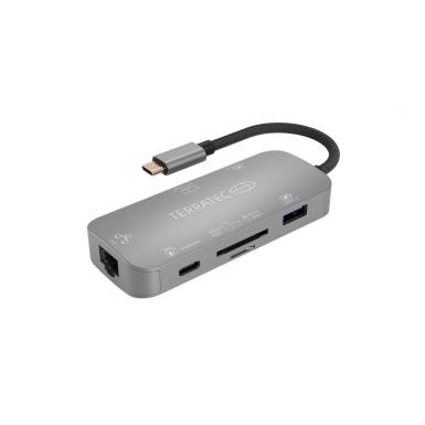 TERRATEC Connect C8 USB Type-C Adapter Silver 306706 TERRATEC Connect C8 USB Type-C Adapter Silver 306706