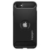 Spigen Rugged Armor Apple iPhone SE(2020) Matte Black tok, fekete ACS00944 Spigen 46664