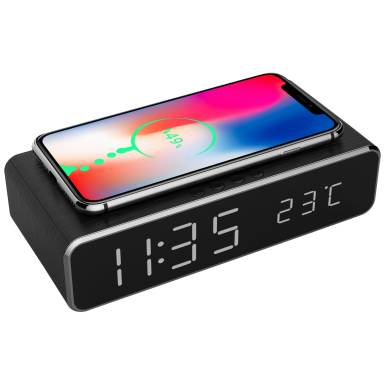 Gembird DAC-WPC-01 Digital alarm clock with wireless charging function Black DAC-WPC-01 Gembird DAC-WPC-01 Digital alarm clock with wireless charging function Black DAC-WPC-01
