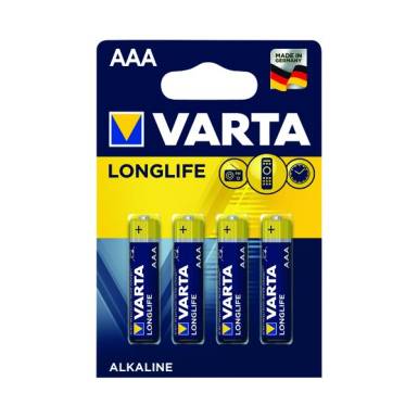 AAA elem LR03 VARTA Longlife 4db-os csomag VAR-4103L/BL4 AAA elem LR03 VARTA Longlife 4db-os csomag VAR-4103L/BL4