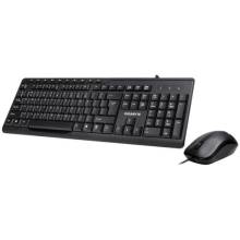 GIGABYTE Vezet&eacute;kes billentyűzet + Optikai eg&eacute;r KM6300 USB Fekete GK-KM6300 magyar